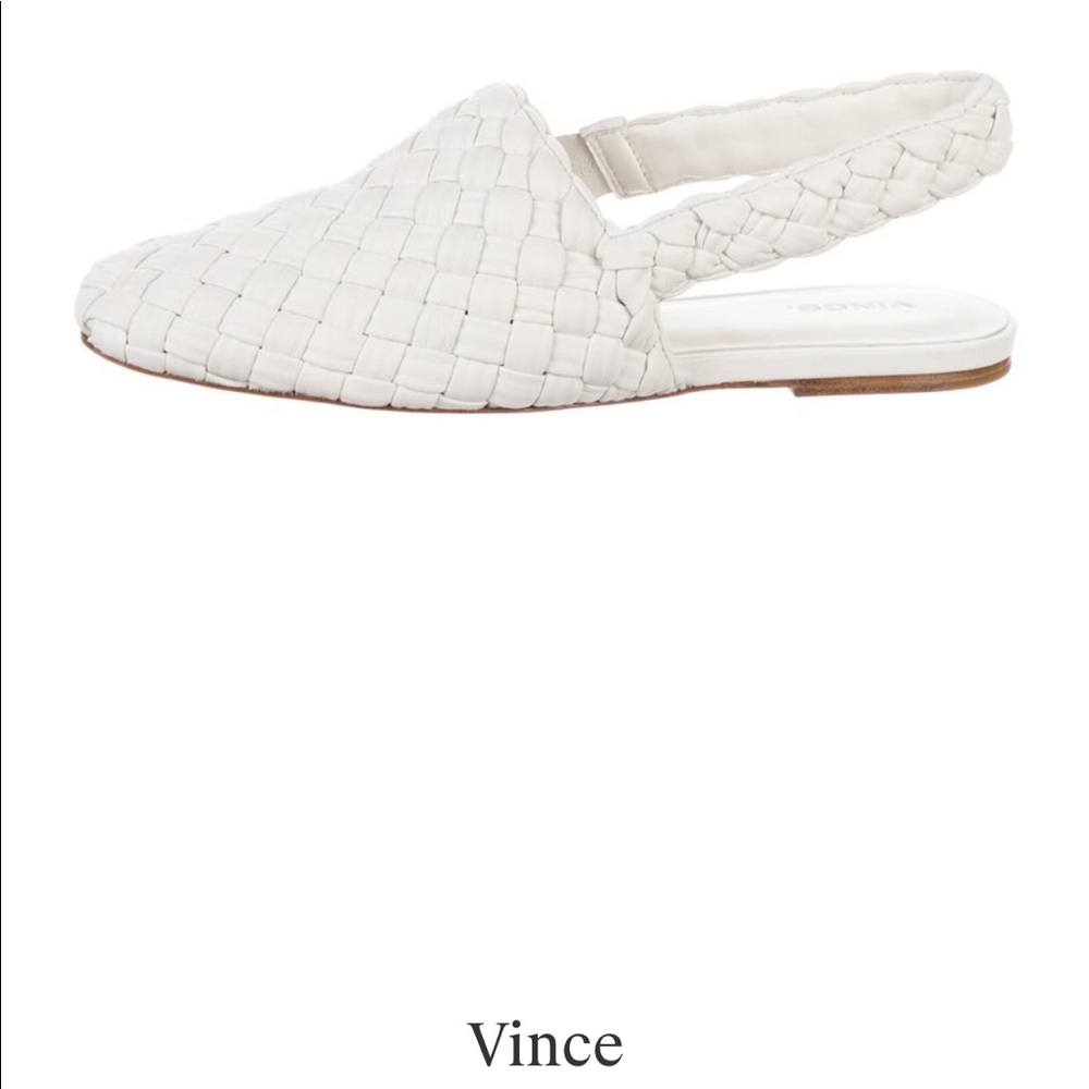Vince Leather Slingbacks